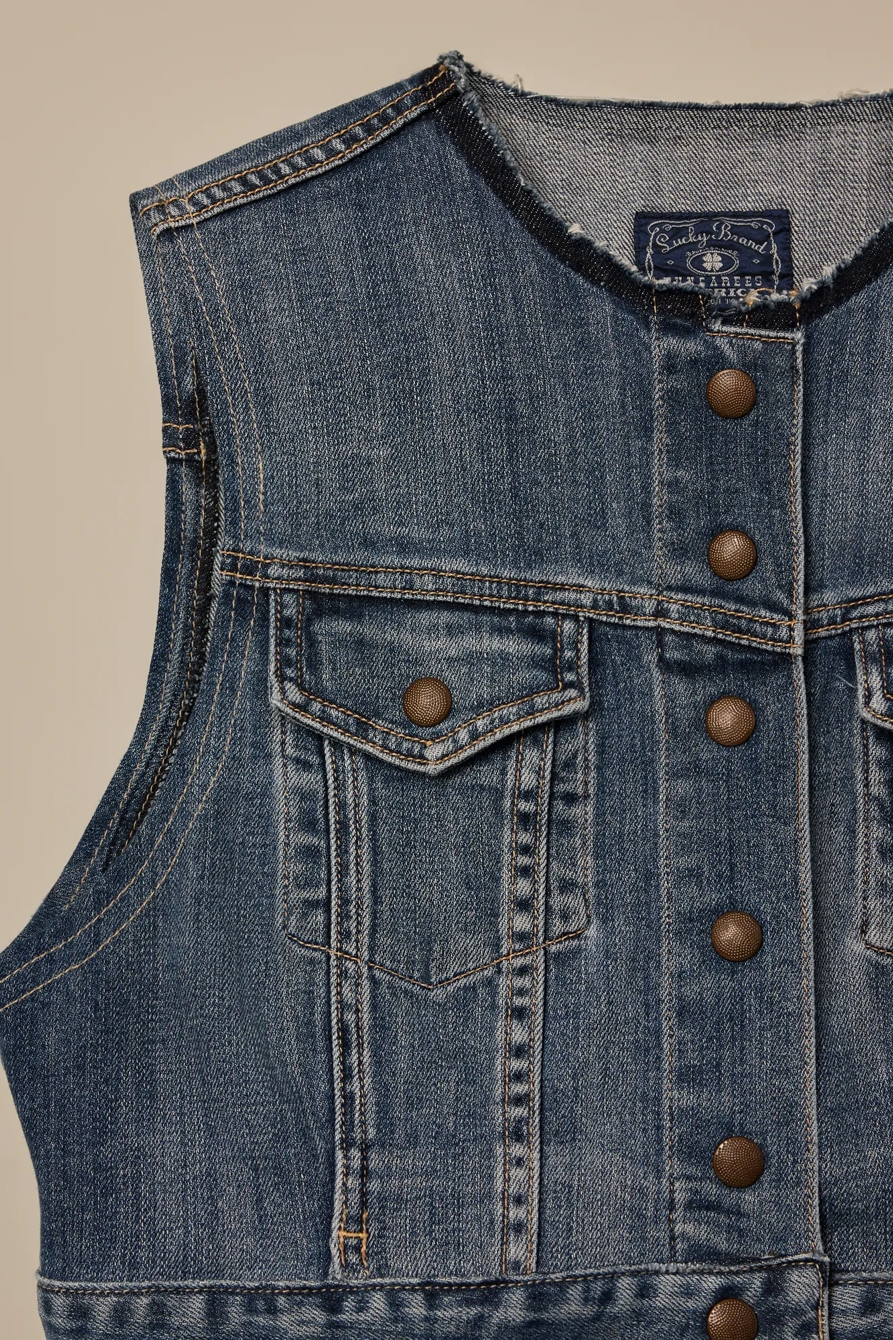 Lucky Brand One-Of-A-Kind Denim Vest, image 2