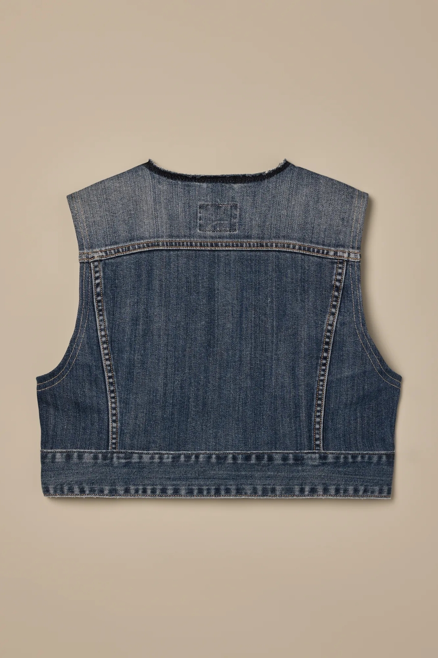 Lucky Brand One-Of-A-Kind Denim Vest, image 4