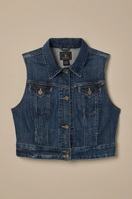 Lucky Brand One-Of-A-Kind Denim Vest, image 1