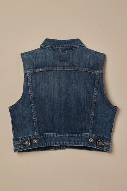 Lucky Brand One-Of-A-Kind Denim Vest, image 4