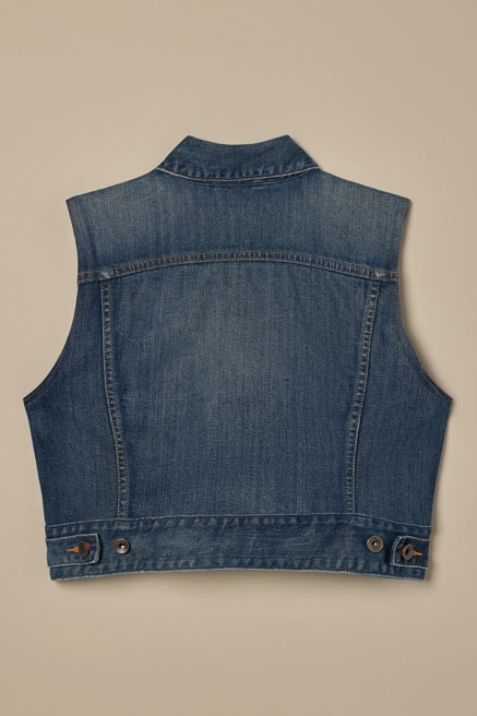 Lucky Brand One-Of-A-Kind Denim Vest, image 4