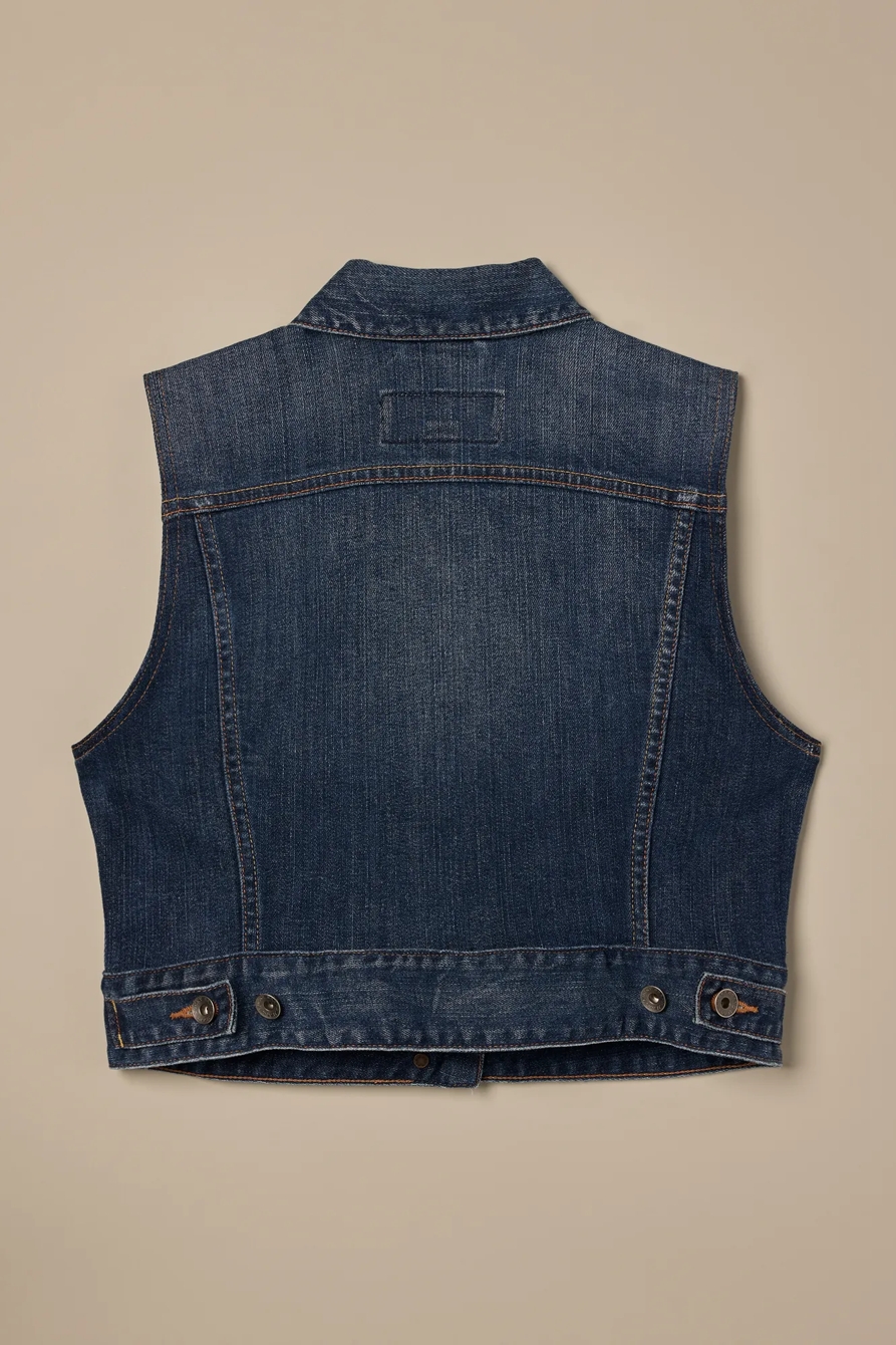 Lucky Brand One-Of-A-Kind Denim Vest, image 4