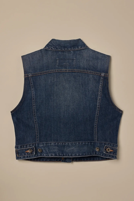 Lucky Brand One-Of-A-Kind Denim Vest, image 4