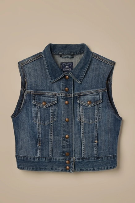 Lucky Brand One-Of-A-Kind Denim Vest, image 1