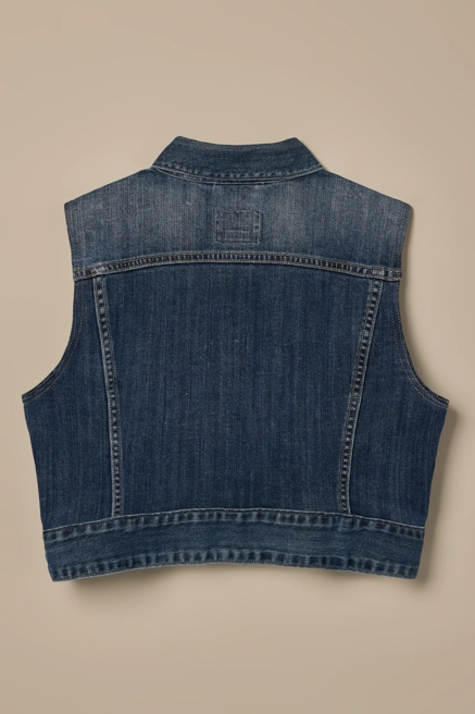 Lucky Brand One-Of-A-Kind Denim Vest, image 4