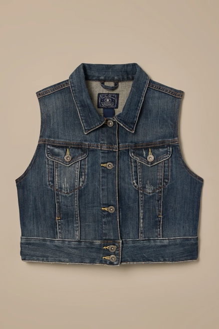 Lucky Brand One-Of-A-Kind Denim Vest, image 1