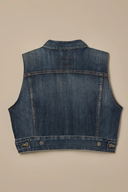 Lucky Brand One-Of-A-Kind Denim Vest, image 4