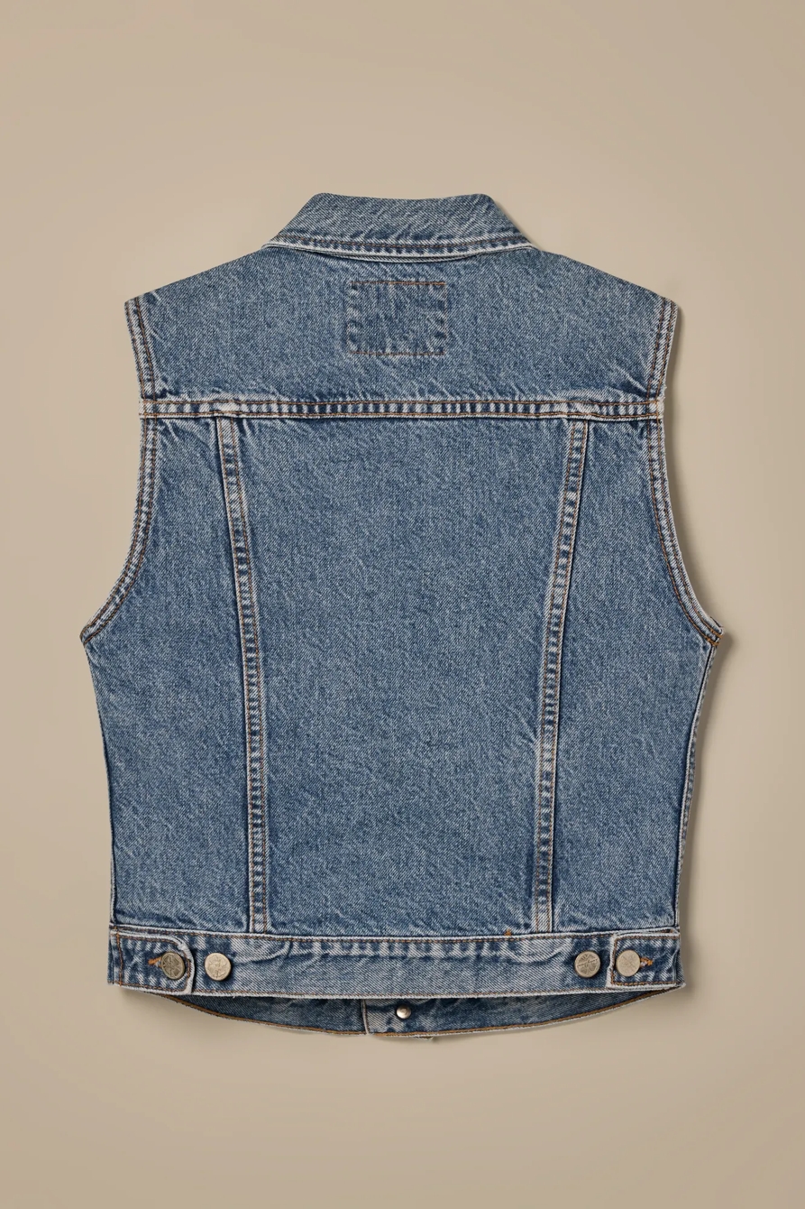 Lucky Brand One-Of-A-Kind Denim Vest, image 4