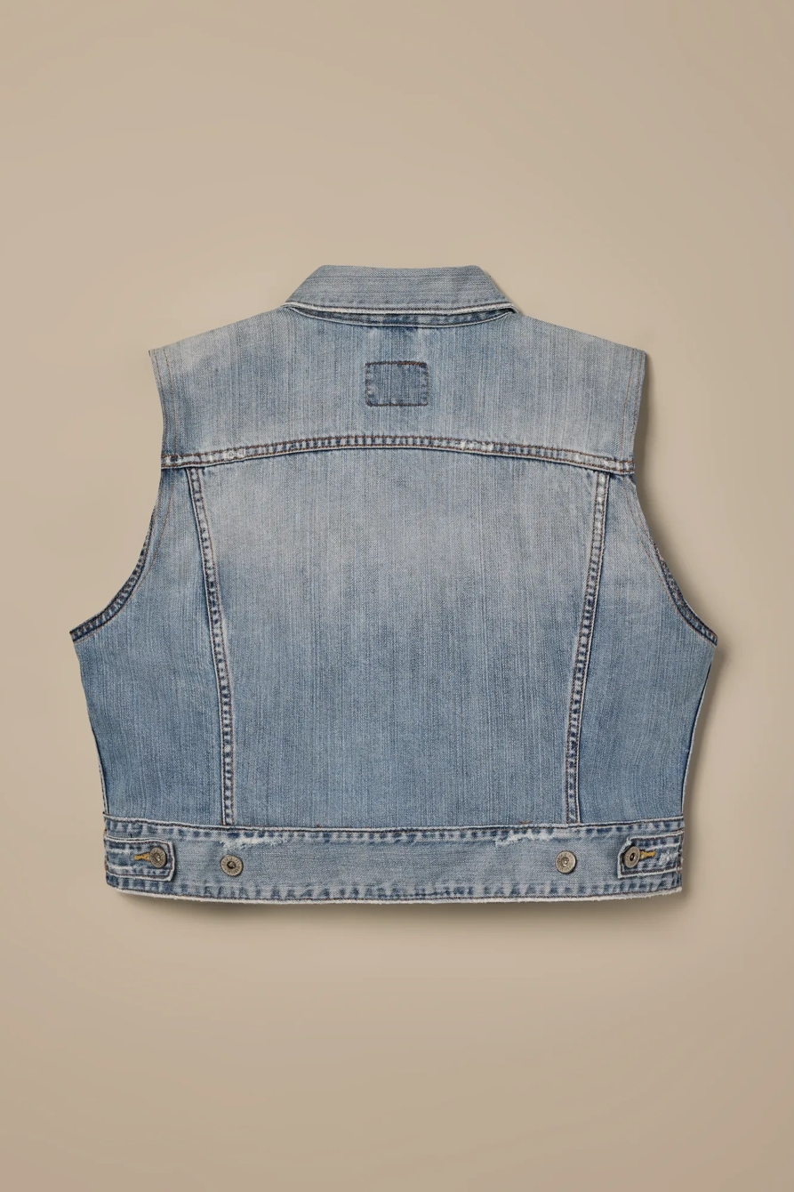 Lucky Brand One-Of-A-Kind Denim Vest, image 3