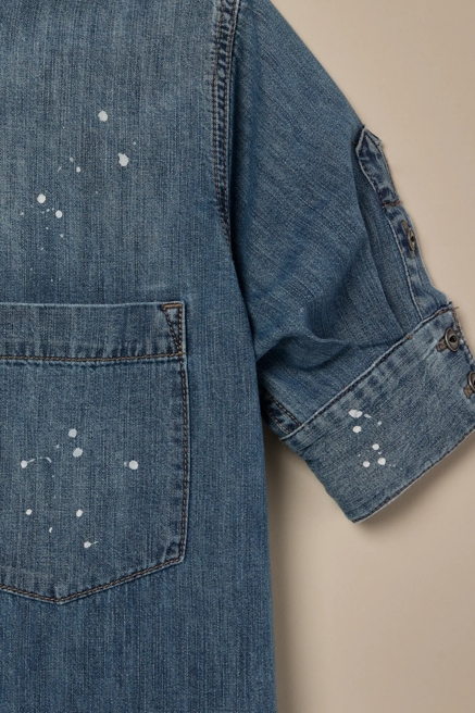 Lucky Brand One-Of-A-Kind Denim Cropped Shirt, image 3