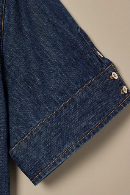 Lucky Brand One-Of-A-Kind Denim Cropped Shirt, image 3