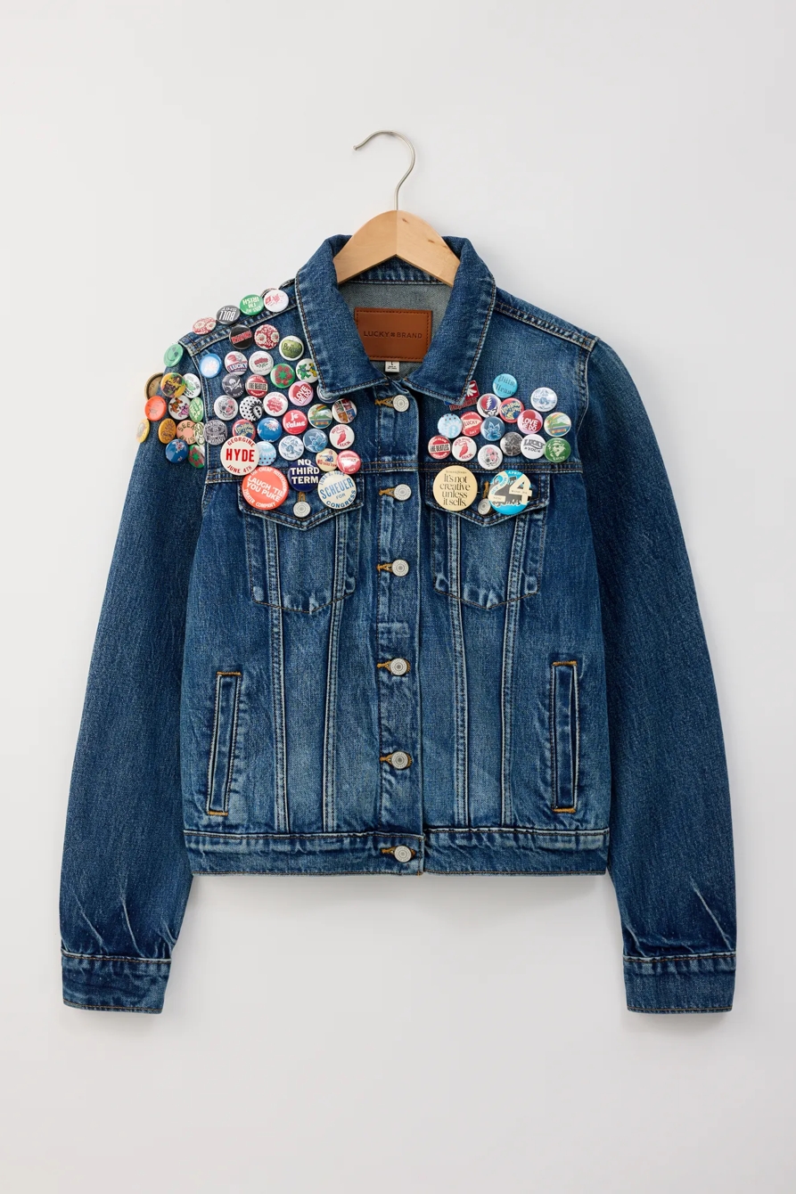 Lucky Brand Upcycled Denim Jacket, image 1