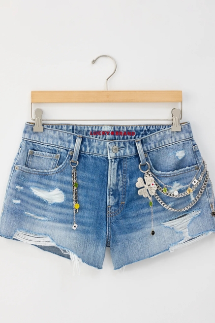Lucky Brand Upcycled Denim Low Rise Short, image 1
