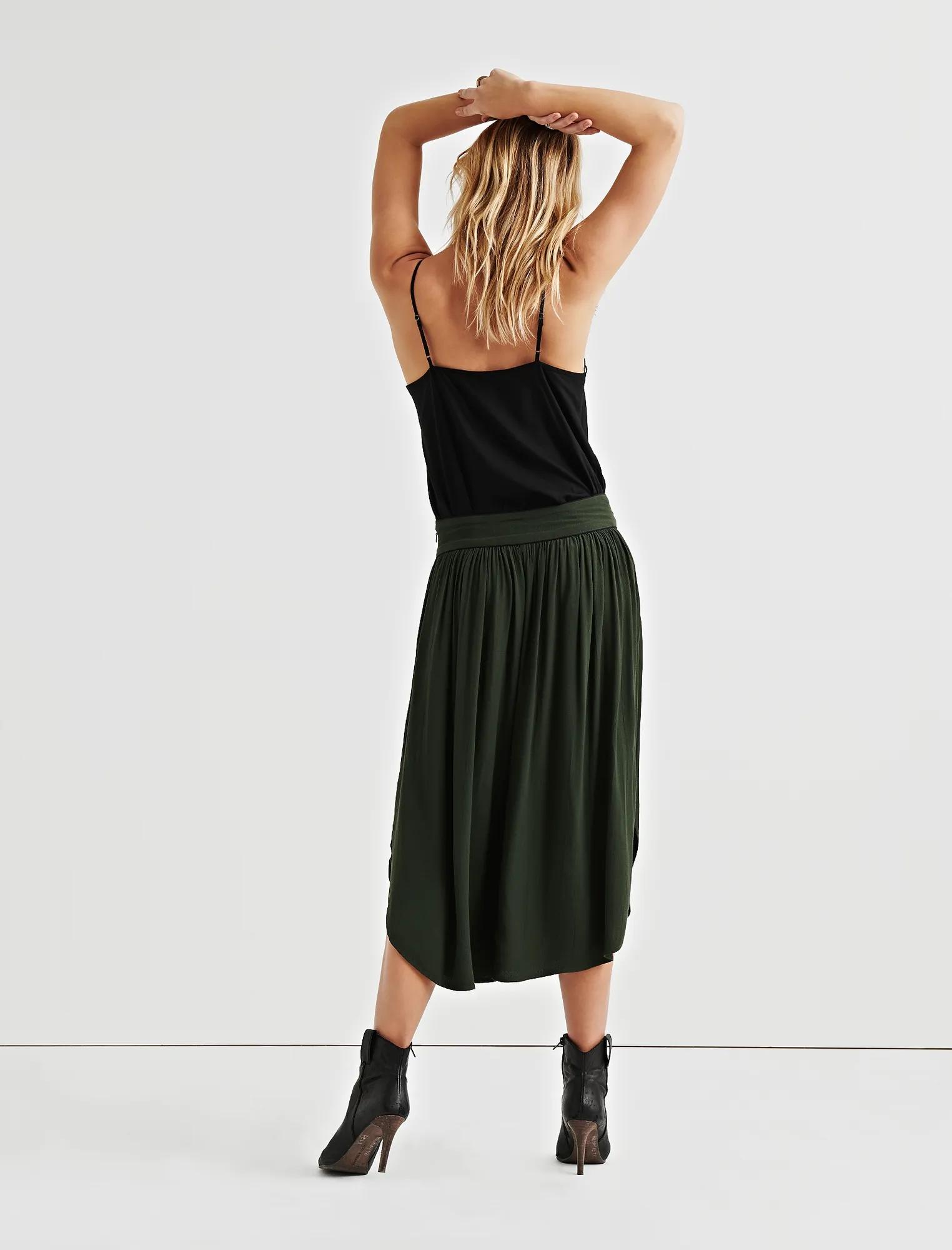 EMBROIDERED MIDI SKIRT, image 3