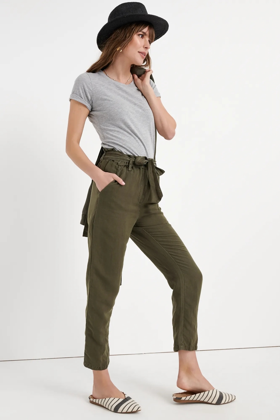 PAPERBAG LINEN PANT, image 2