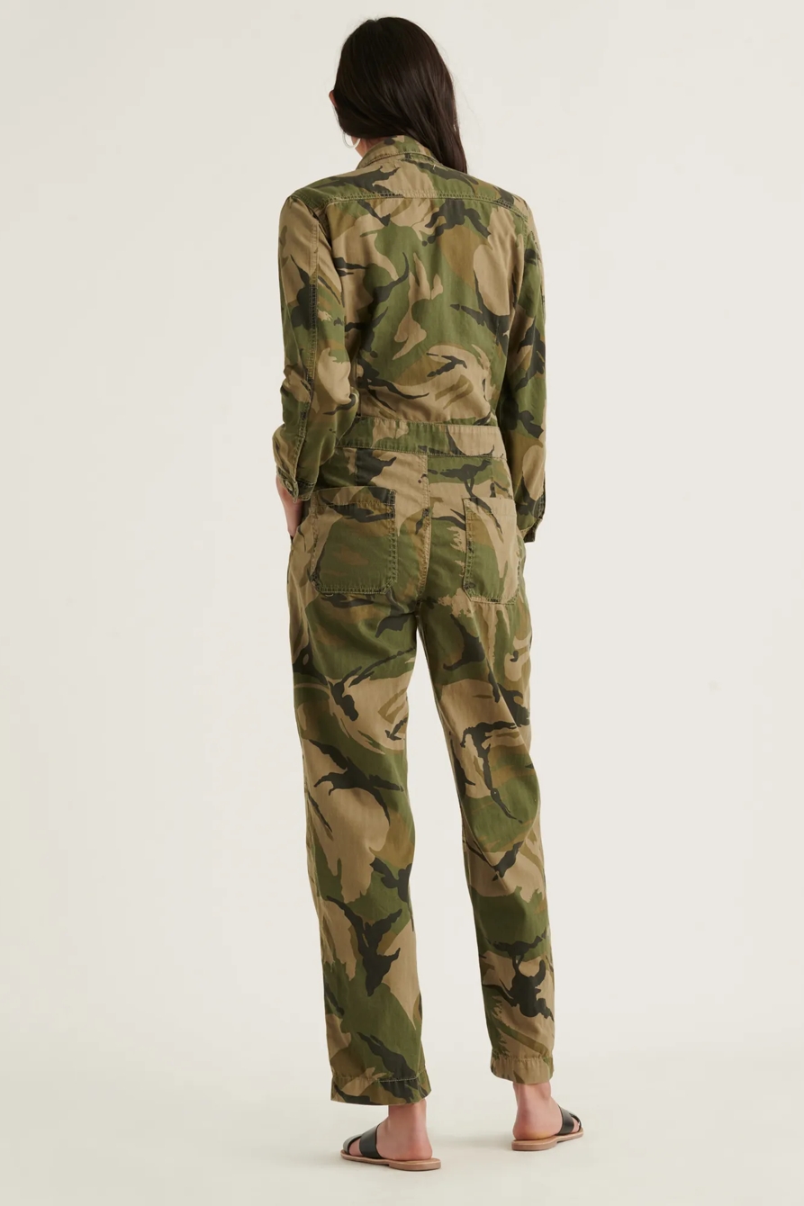 TIE FRONT CAMO JUMPSUIT, image 3