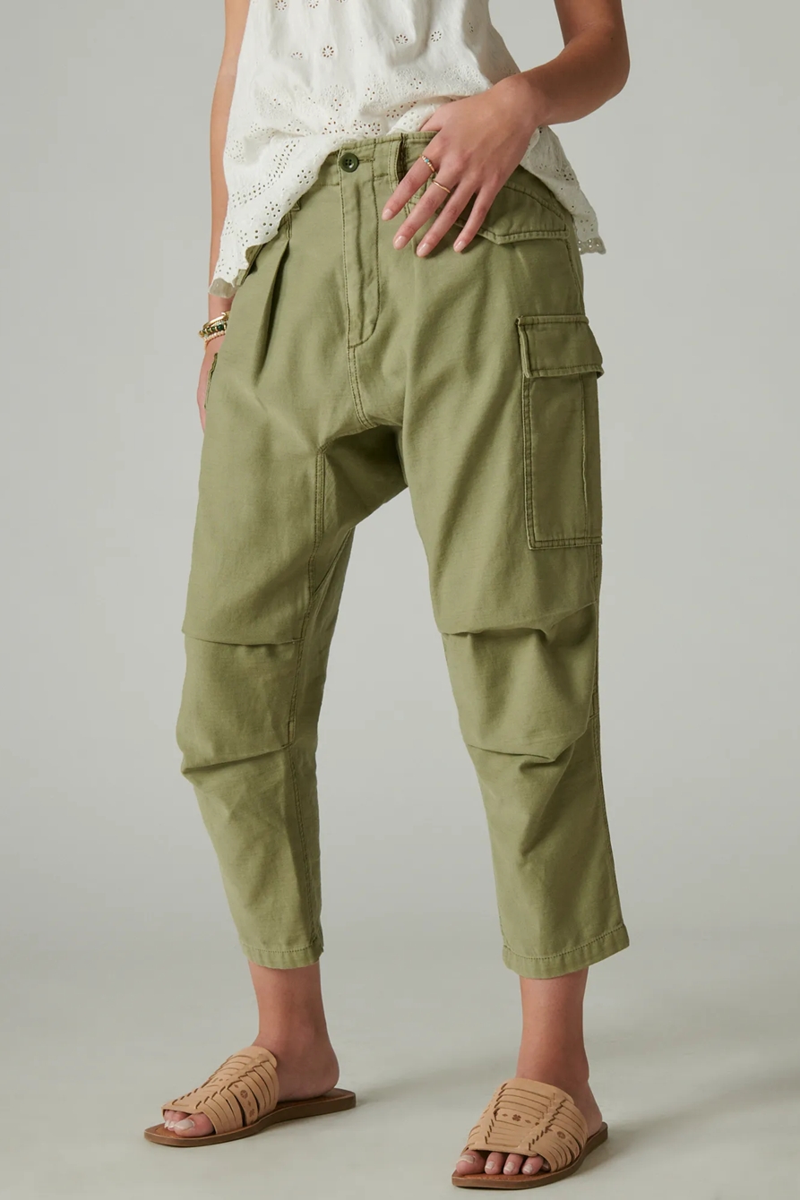DROP CROTCH MILITARY PANT, image 2