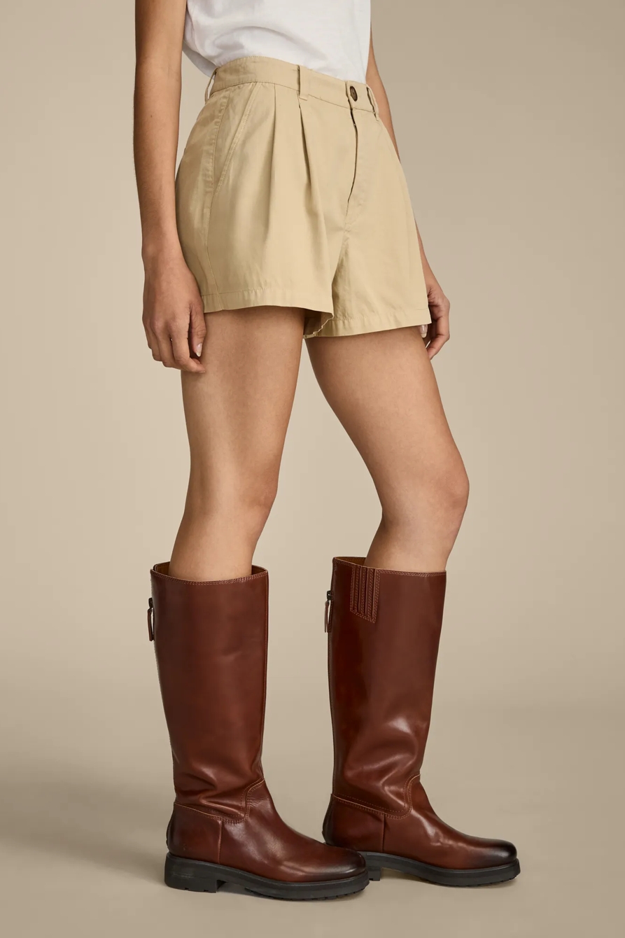 RUMPLED WIDE LEG CHINO SHORT, image 3