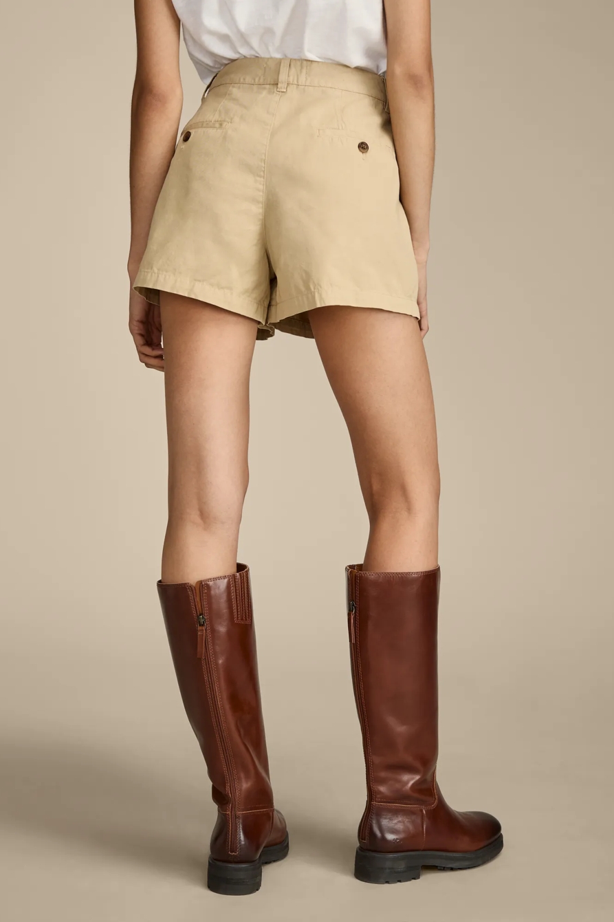 RUMPLED WIDE LEG CHINO SHORT, image 4