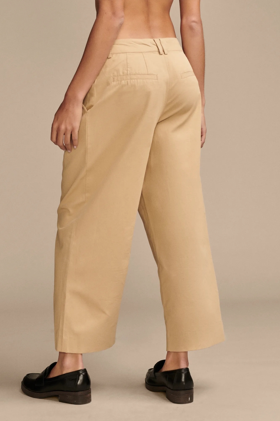 PLEATED WIDE LEG CROP PANT, image 3