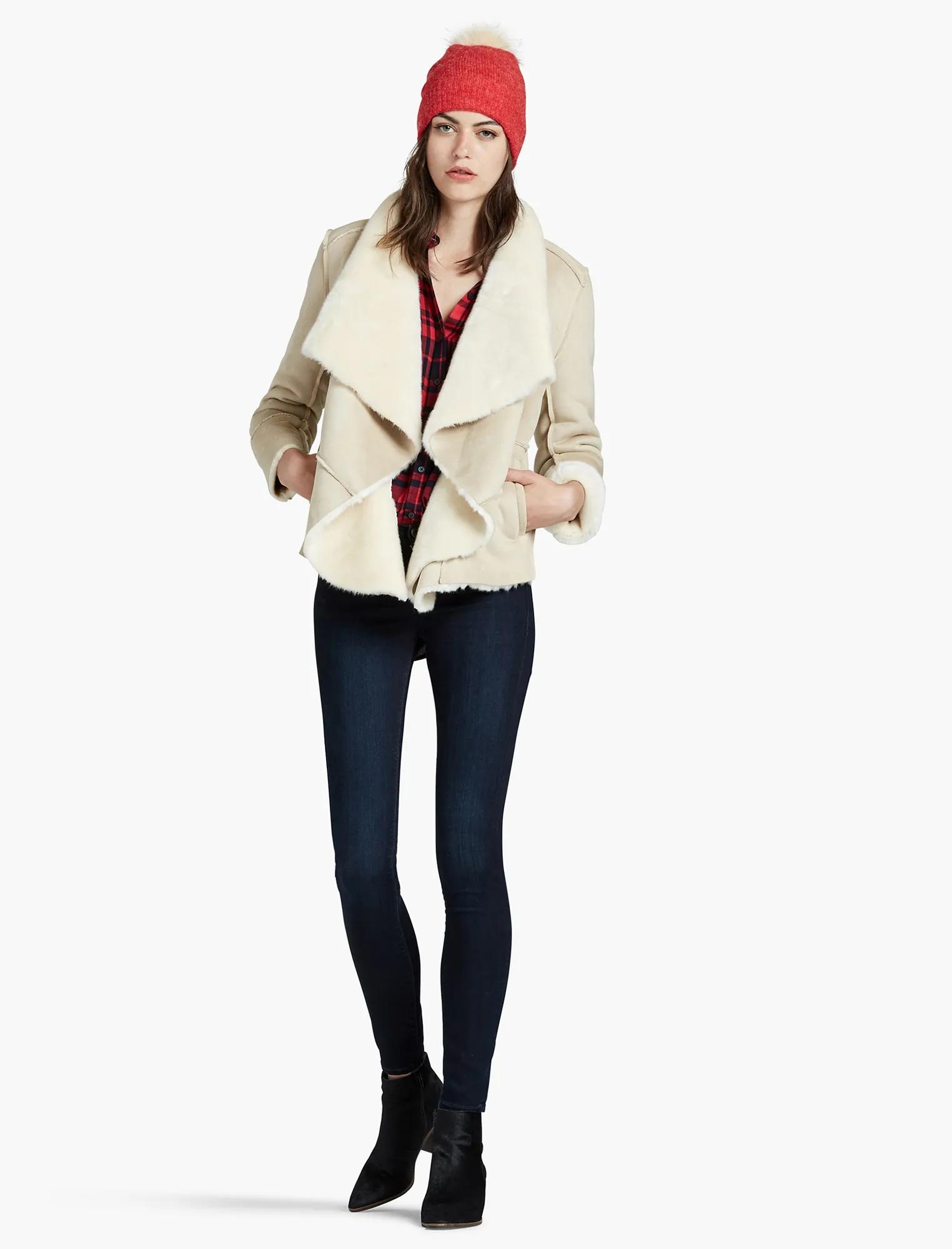 SHEARLING WATERFALL JACKET, image 2