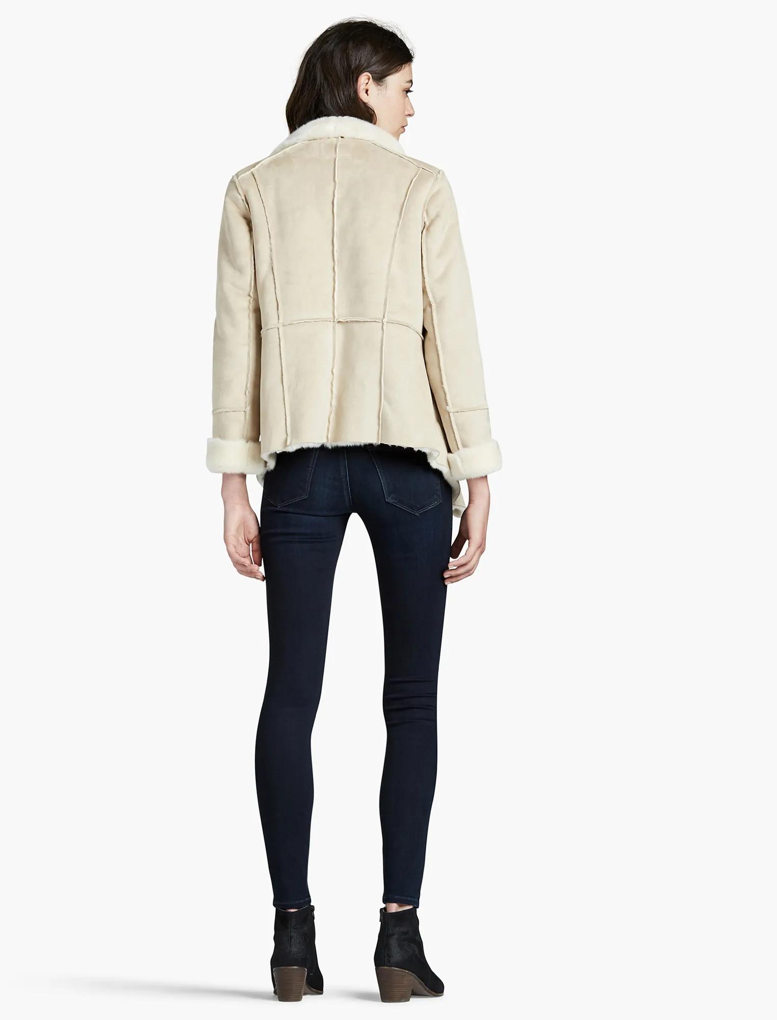 SHEARLING WATERFALL JACKET, image 3