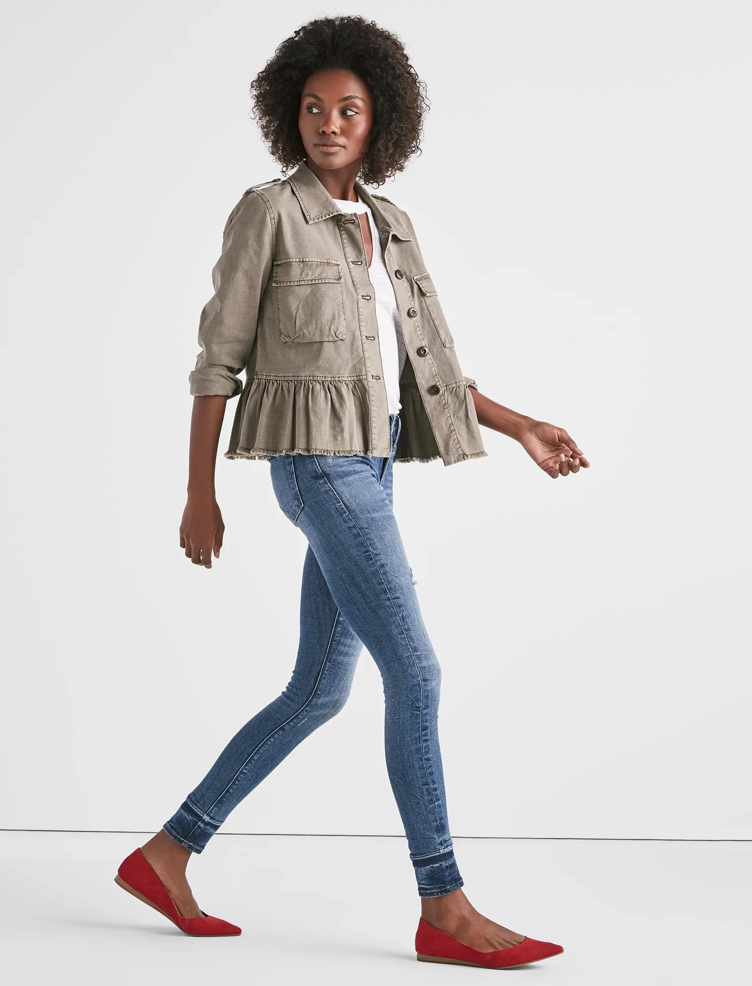 PEPLUM UTILITY JACKET, image 2