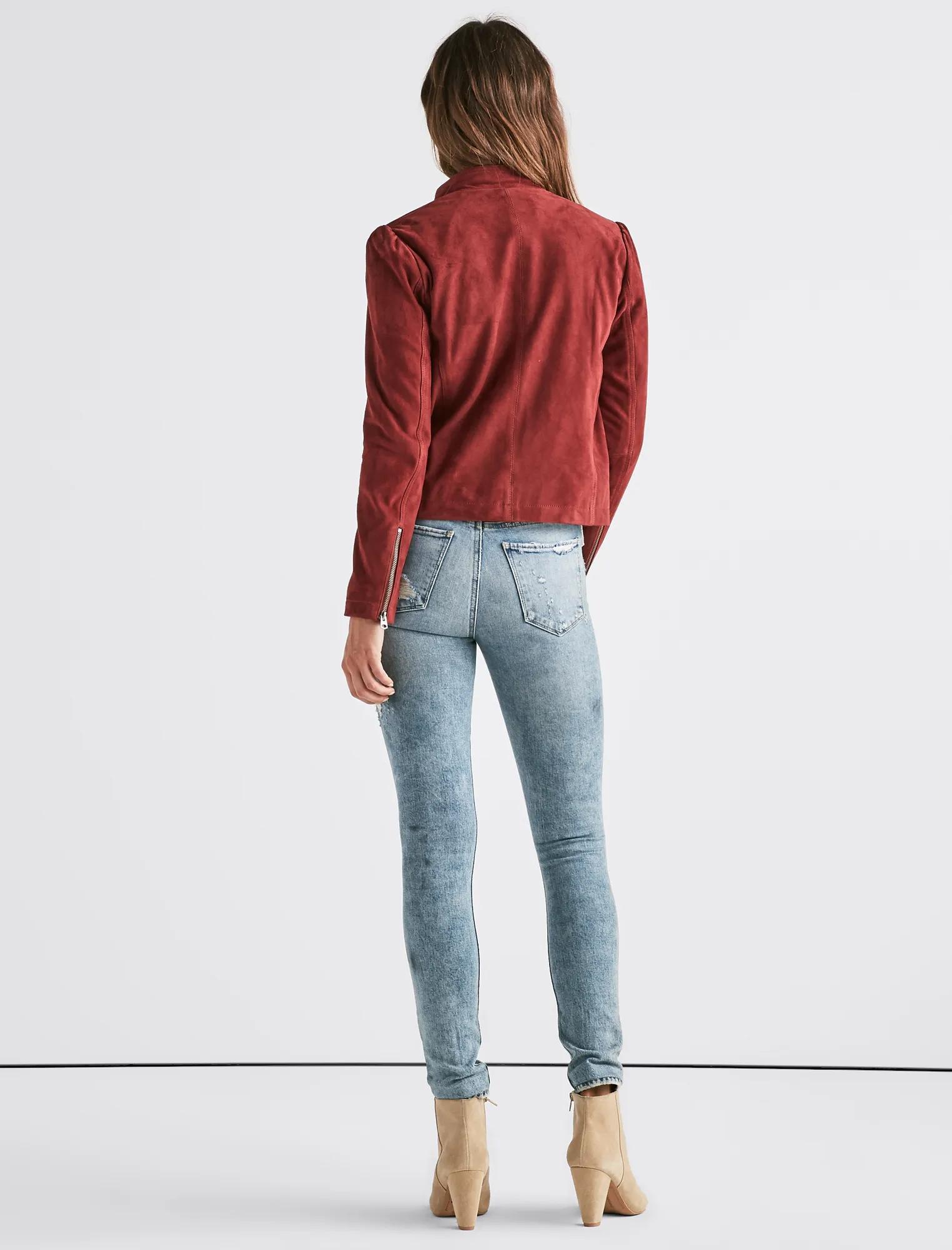 SUEDE PUFF SLEEVE JACKET, image 3