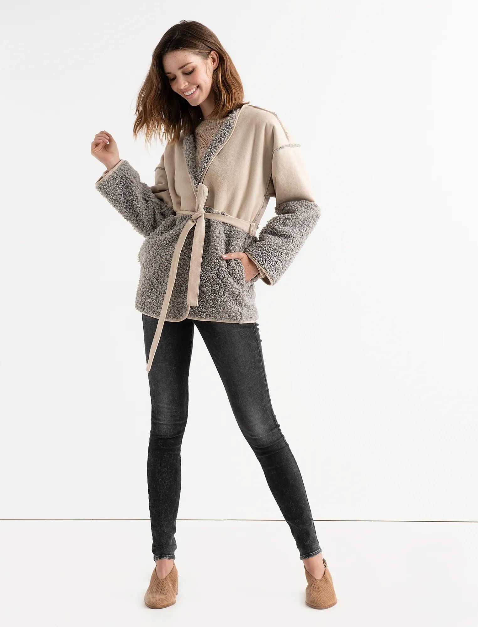 MIXED SHERPA JACKET, image 2
