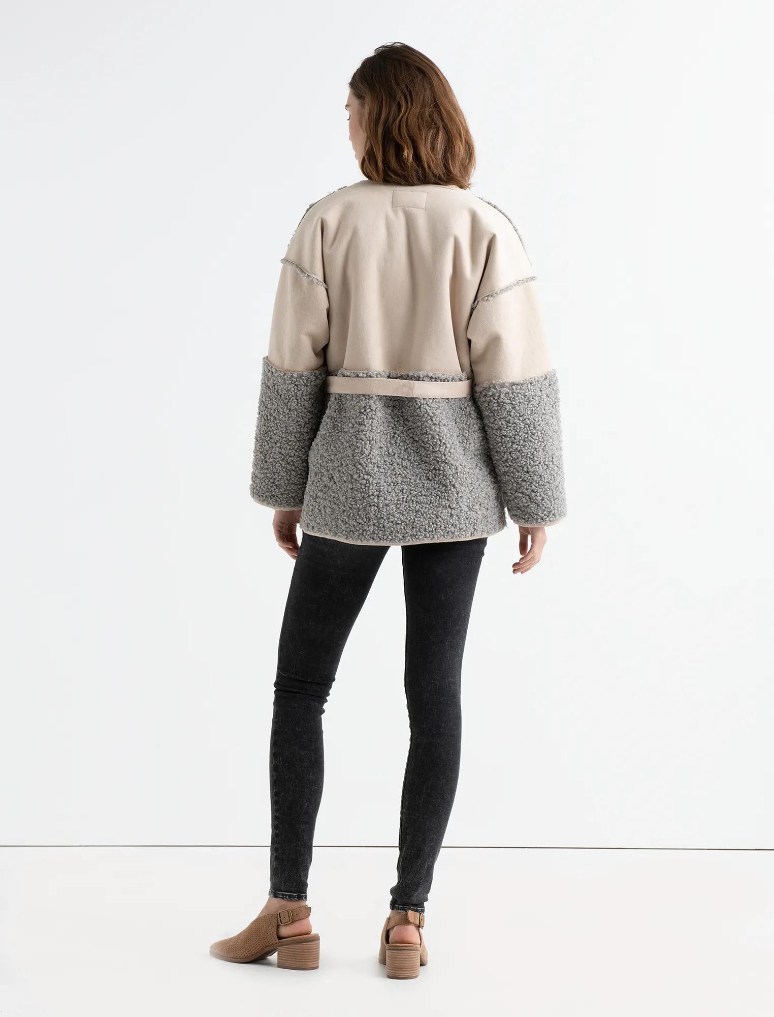 MIXED SHERPA JACKET, image 3