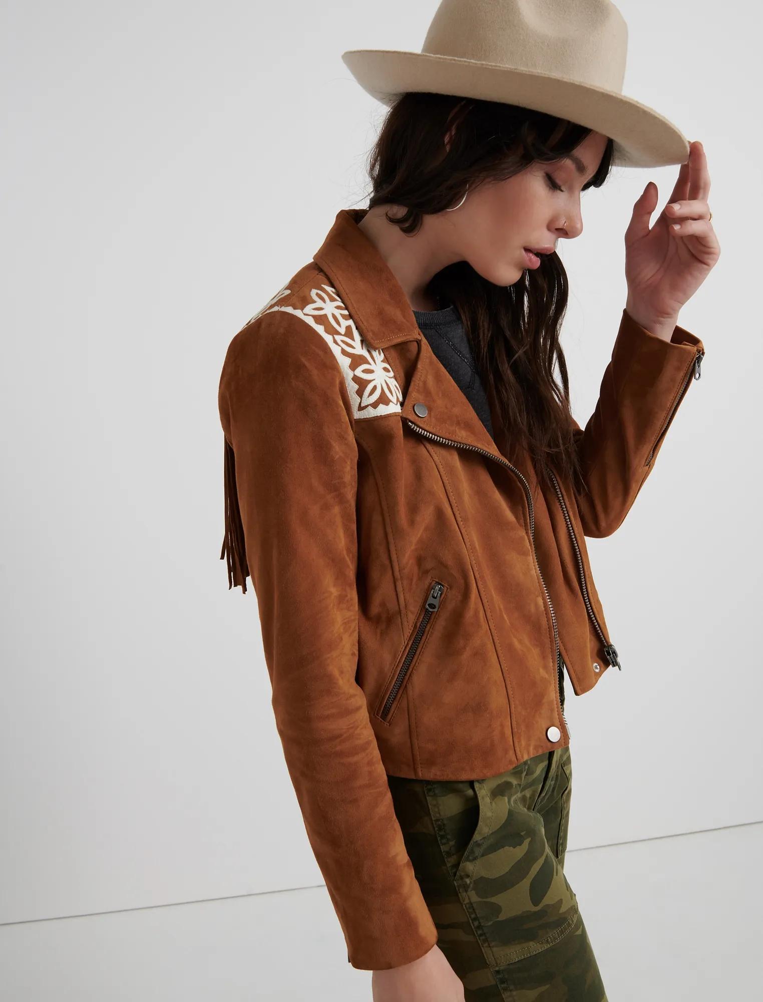 FRINGE SUEDE MOTO, image 2