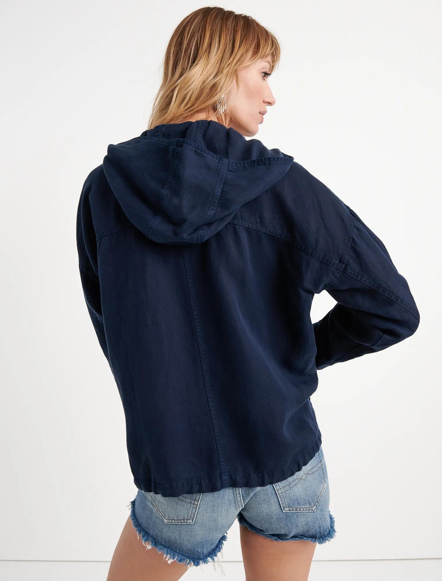 TENCEL LIGHTWEIGHT HOODED JACKET, image 3