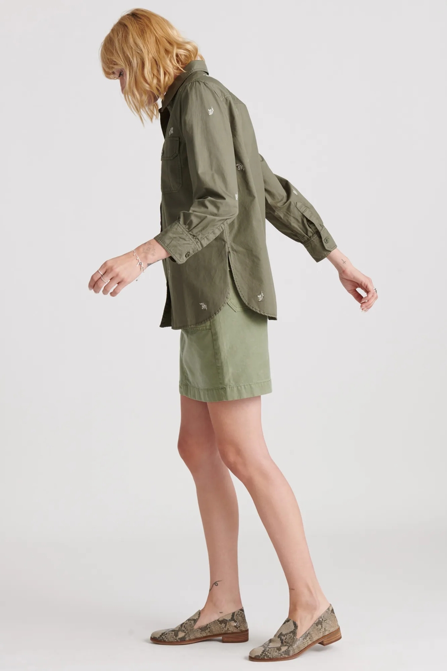 EMBROIDERED UTILITY SHIRT JACKET, image 3