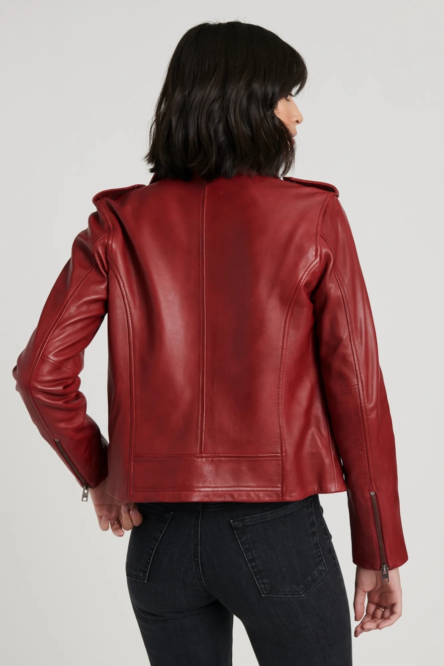LEATHER MOTO JACKET, image 4