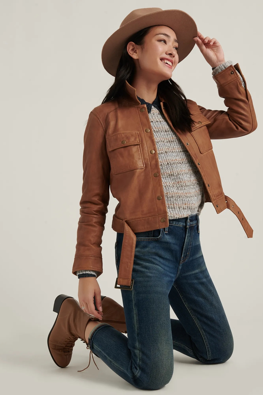 LEATHER UTILITY JACKET, image 4