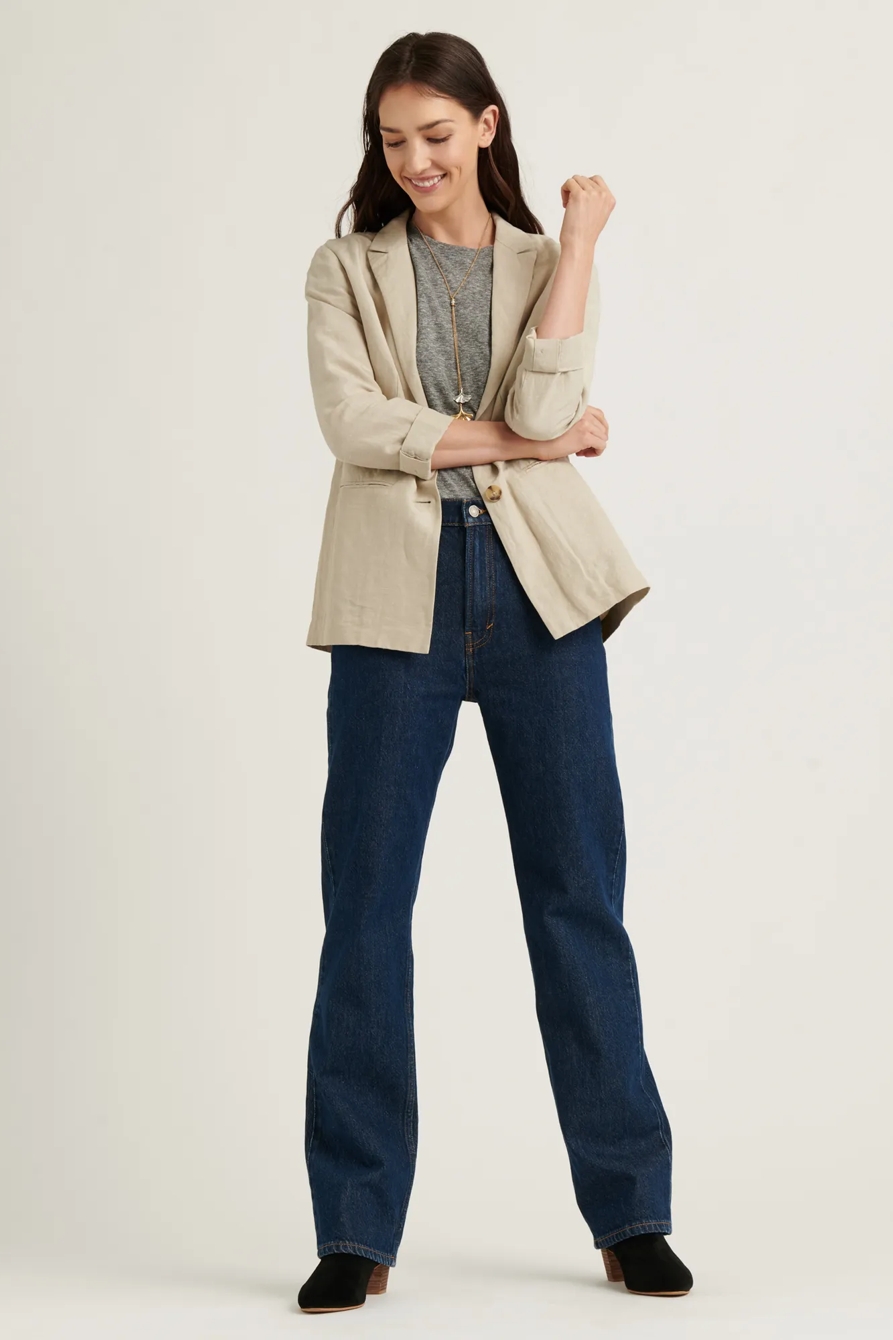 LINEN SOFT BLAZER JACKET, image 2