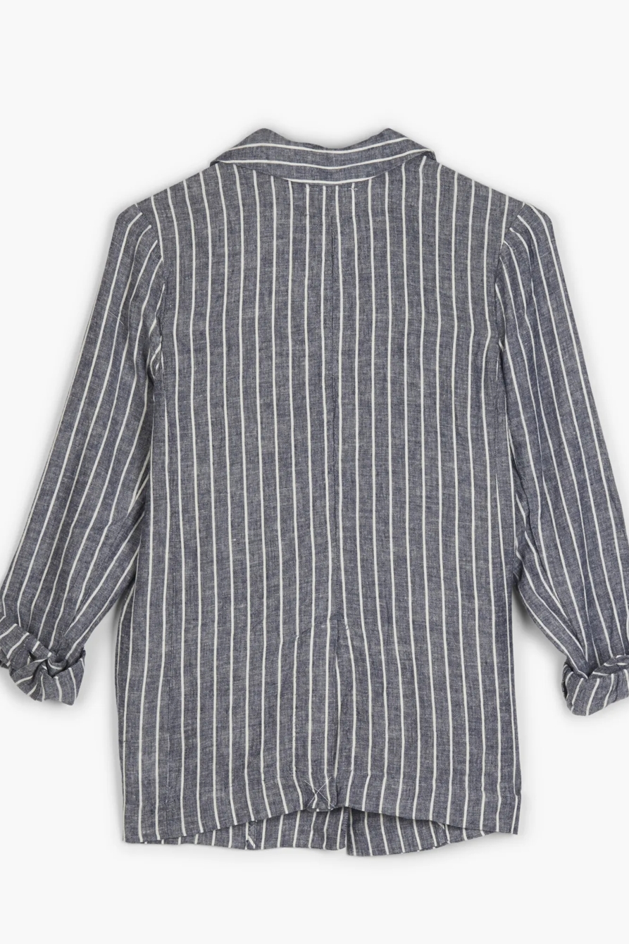BOYFRIEND LINEN BLAZER, image 2