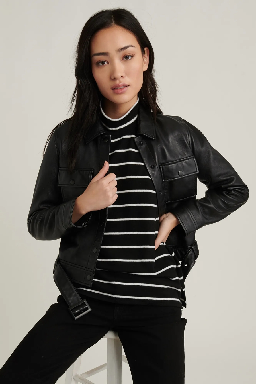 LEATHER UTILITY JACKET, image 5