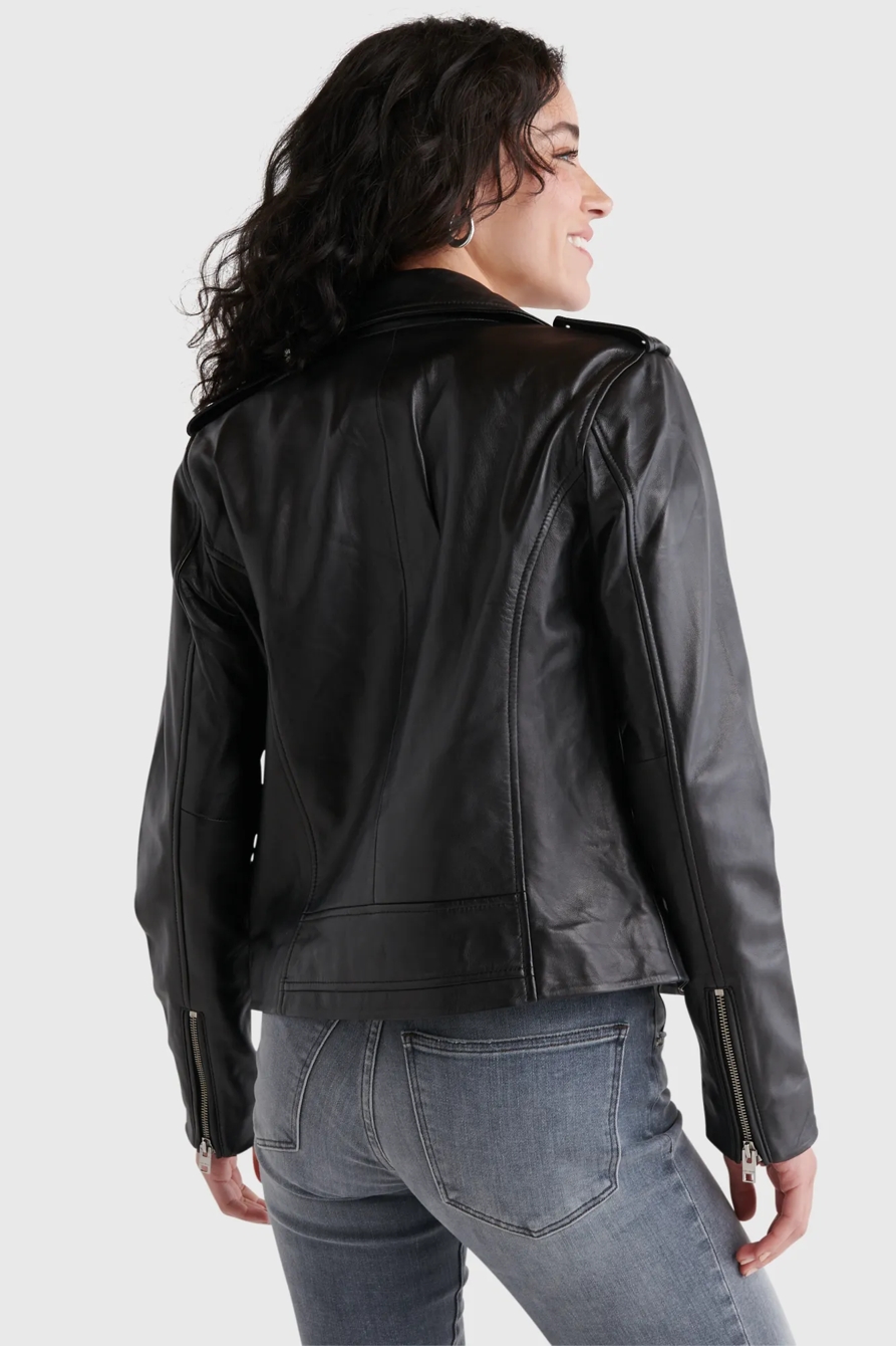 LEATHER MOTO JACKET | Lucky Brand LEATHER MOTO JACKET | Lucky Brand