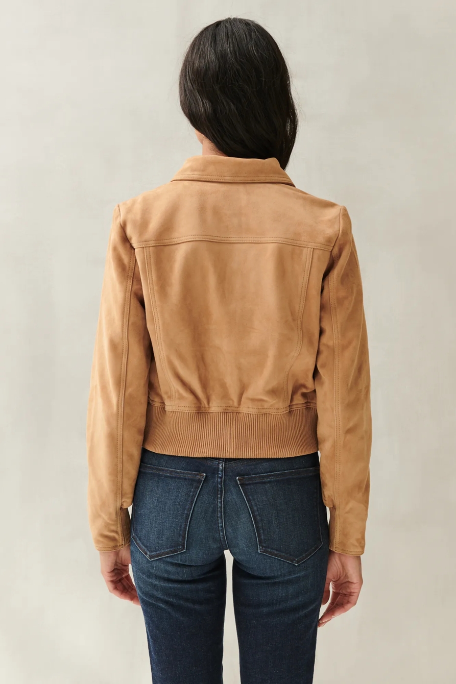 SUEDE ZIP UP JACKET, image 4