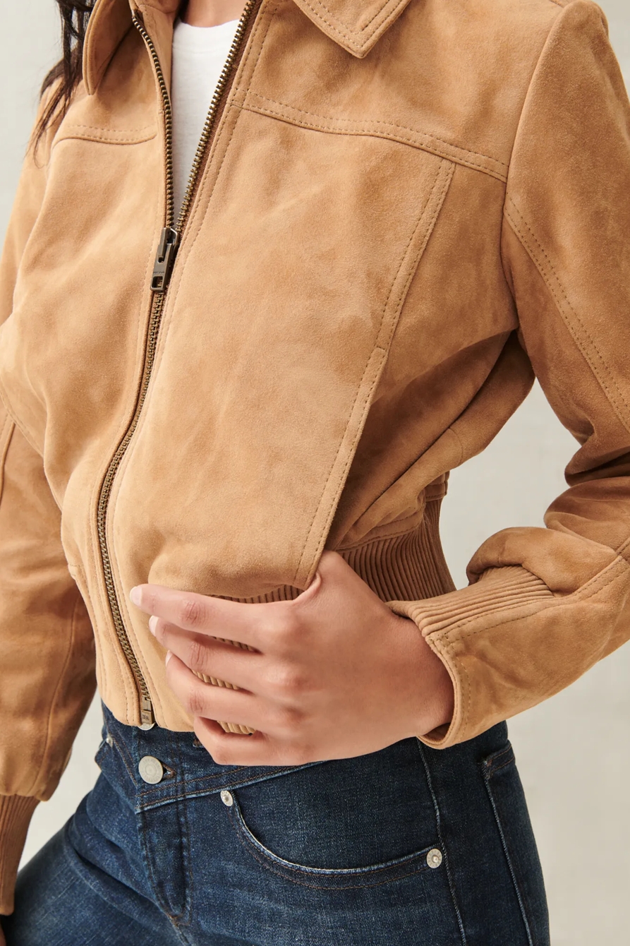 SUEDE ZIP UP JACKET, image 5