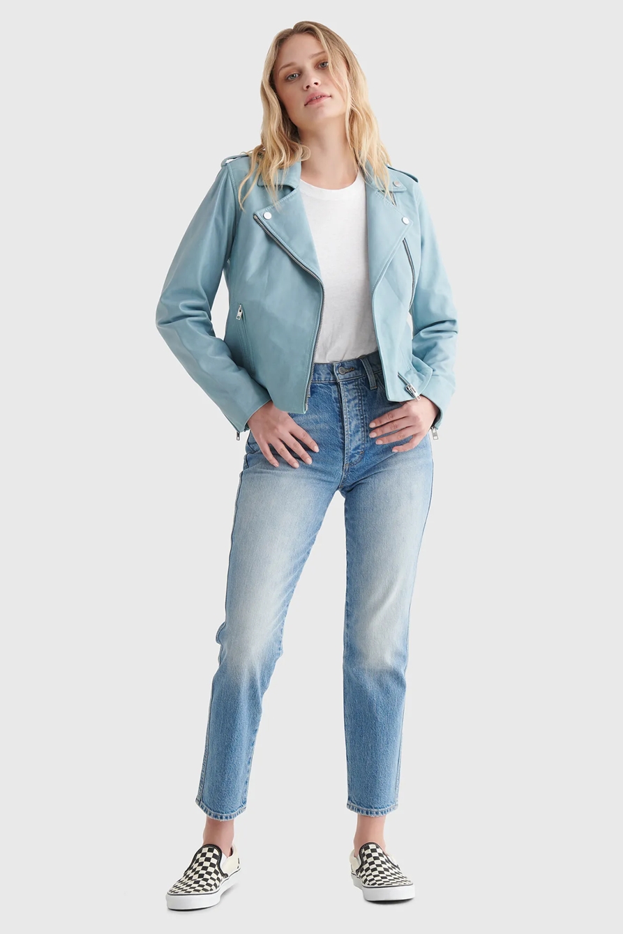 Classic Leather Moto Jacket, image 2