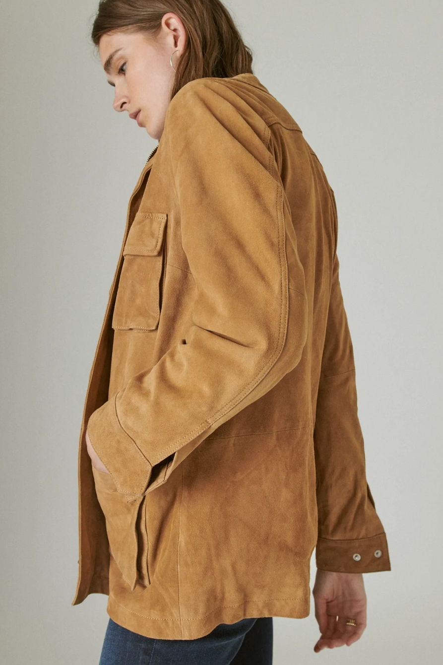 SUEDE UTILITY JACKET, image 3