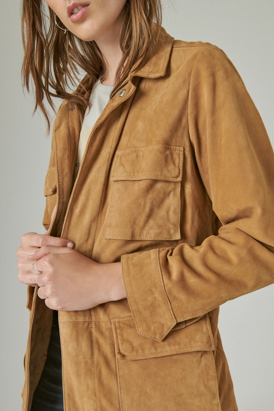 SUEDE UTILITY JACKET, image 5