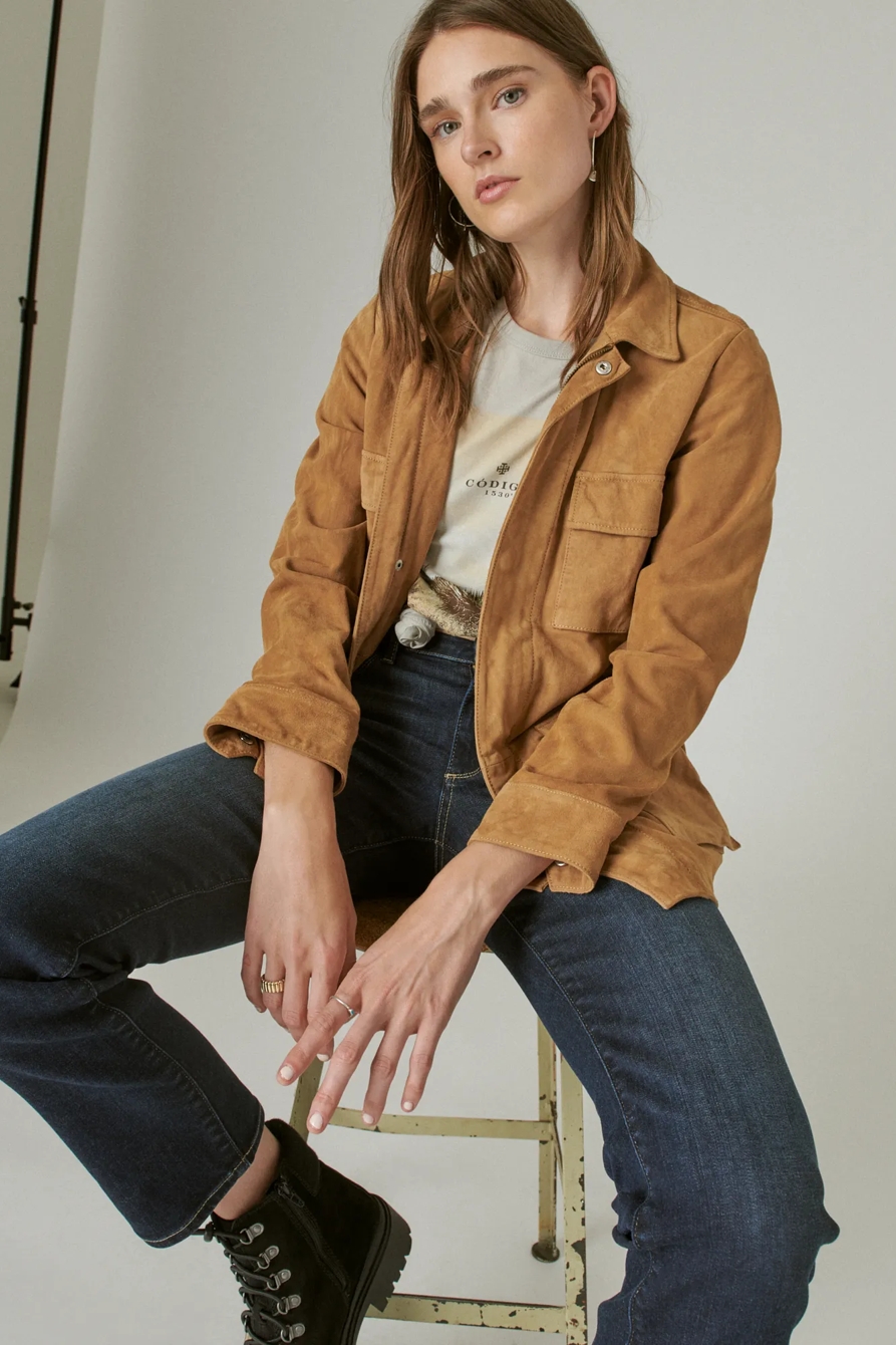 SUEDE UTILITY JACKET, image 6