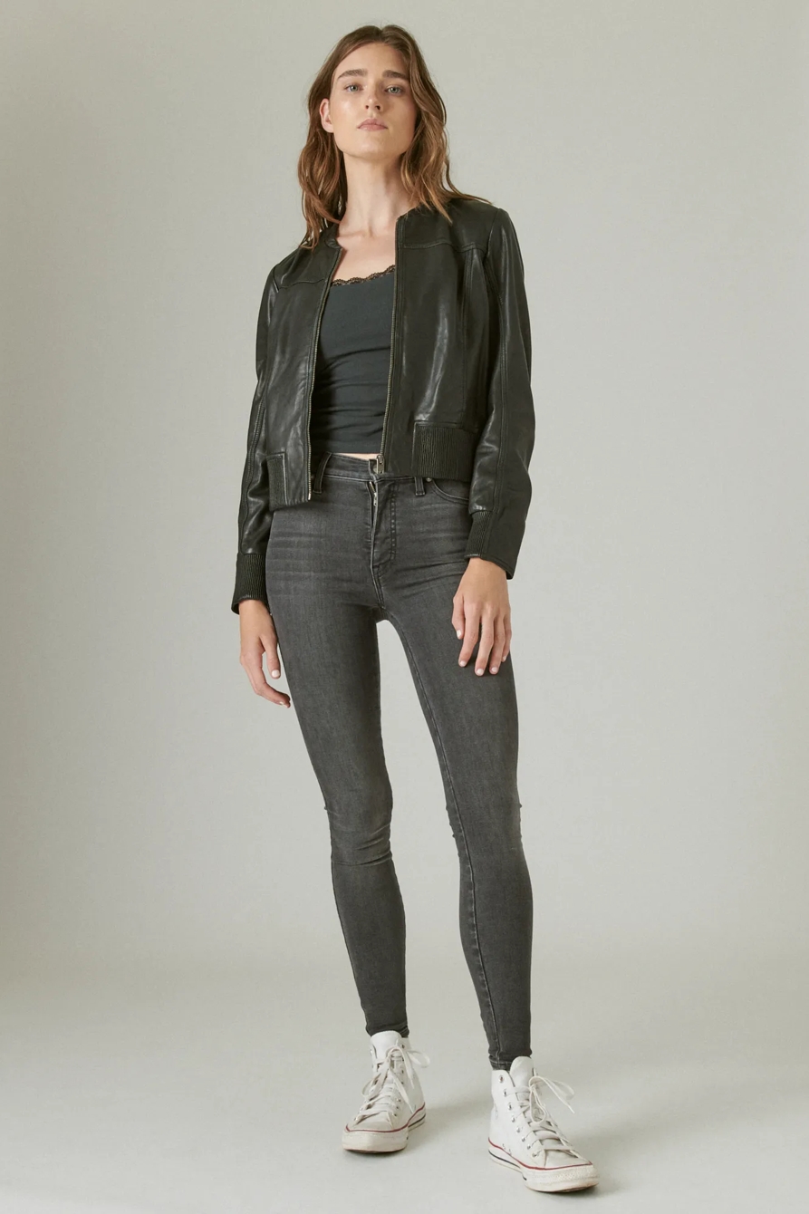 LEATHER BOMBER JACKET, image 2