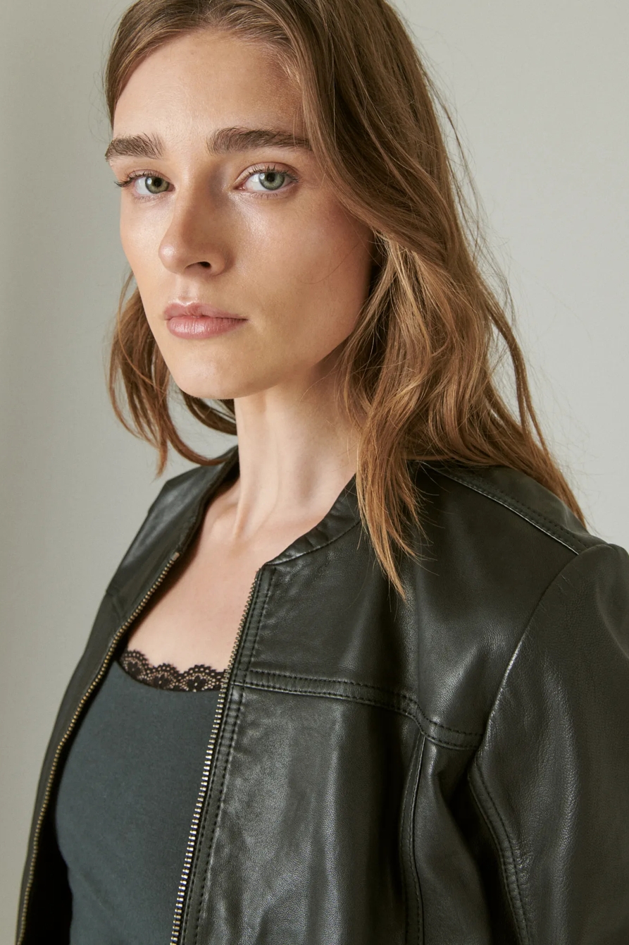 LEATHER BOMBER JACKET, image 5