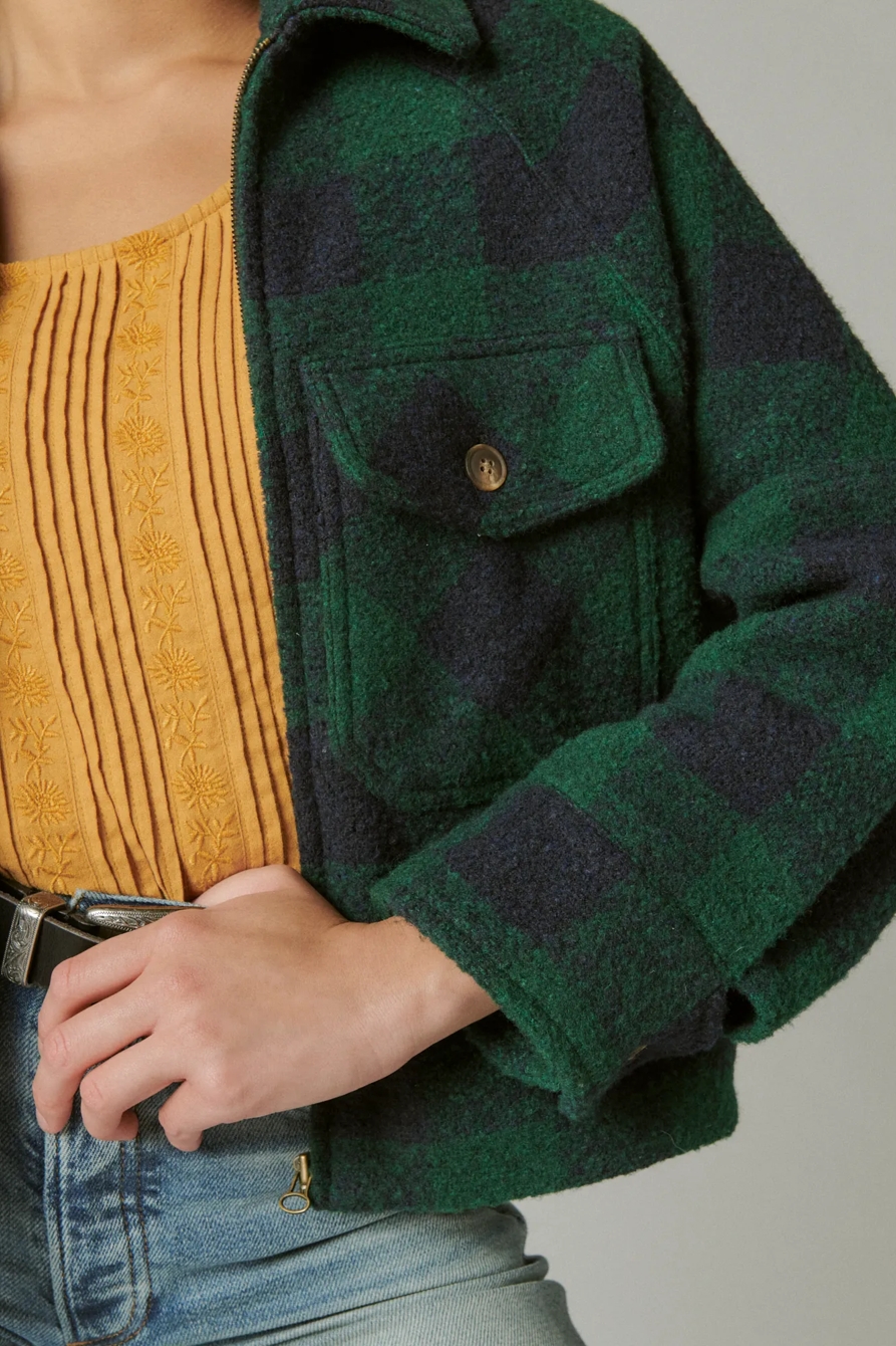 PLAID WOOL JACKET, image 5