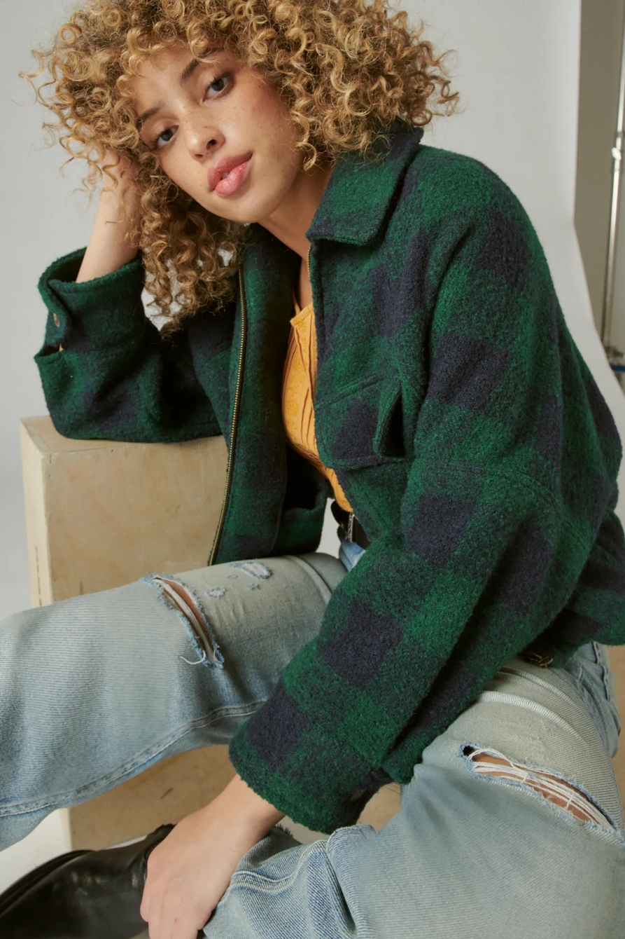 PLAID WOOL JACKET, image 6