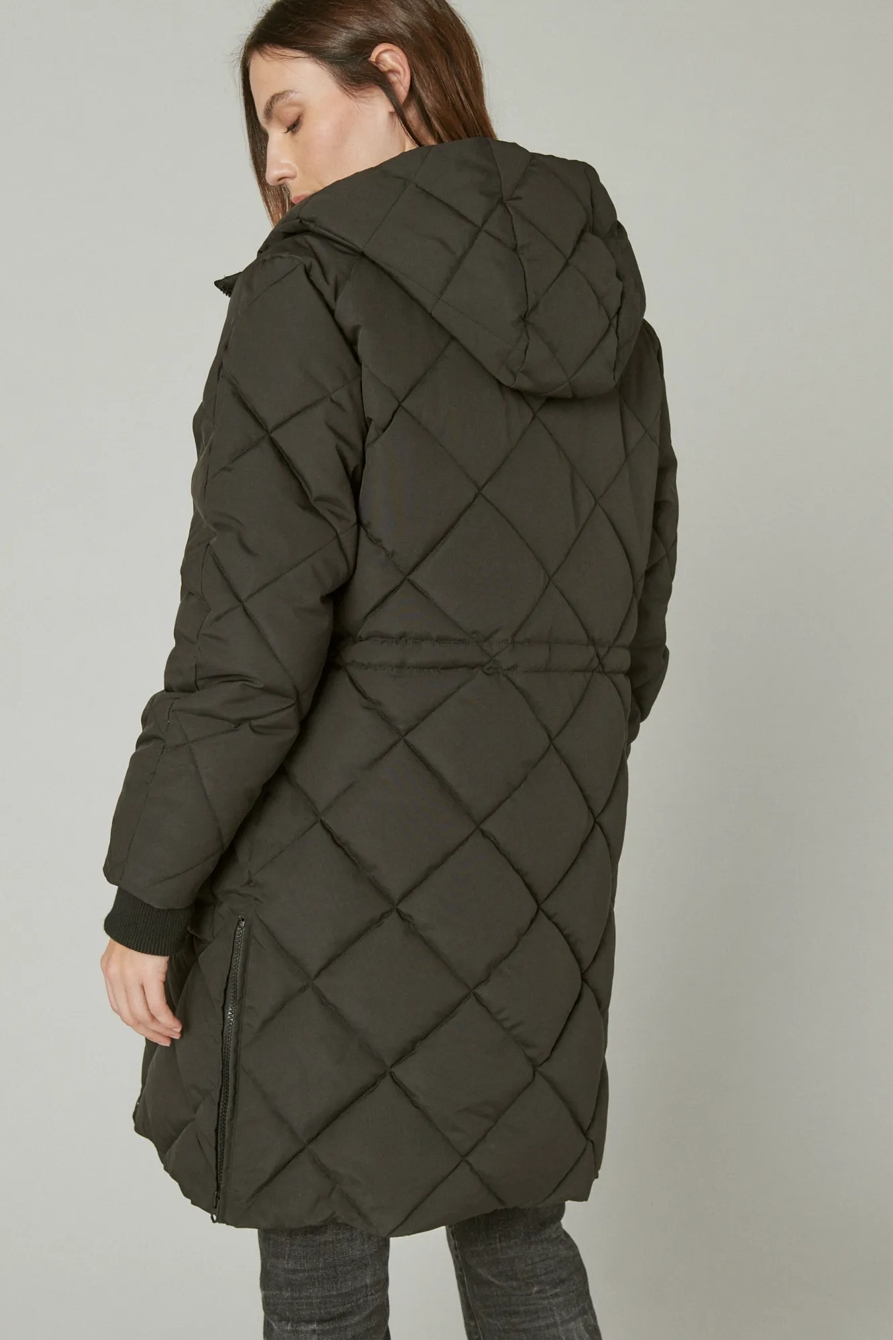 LONG LINE QUILTED PUFFER COAT | Lucky Brand LONG LINE QUILTED PUFFER COAT | Lucky Brand